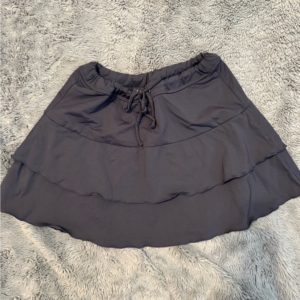 Athleta Gray Midi Skirt
